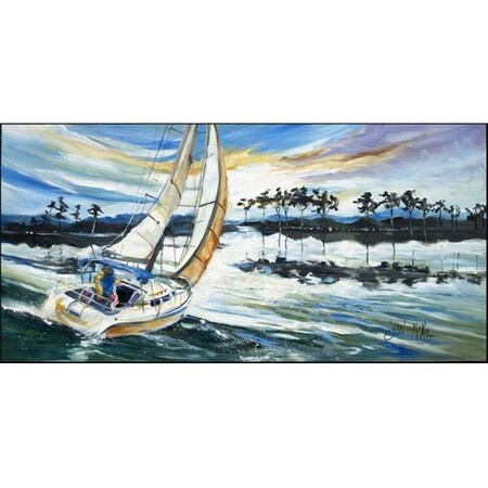 Carolines Treasures Carolines Treasures JMK1319HRM2858 Sailboats Lake Martin Indoor & Outdoor Runner Mat; 28 x 58 in. JMK1319HRM2858